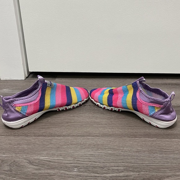 Fashion Casual Women’s casual striped colors breathable mesh sneakers size 7.5 - Picture 6 of 9